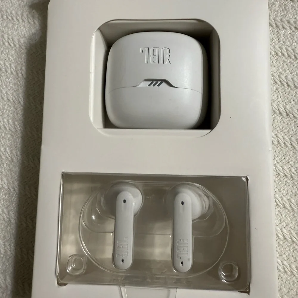 JBL White Headsets with Minimalist Design